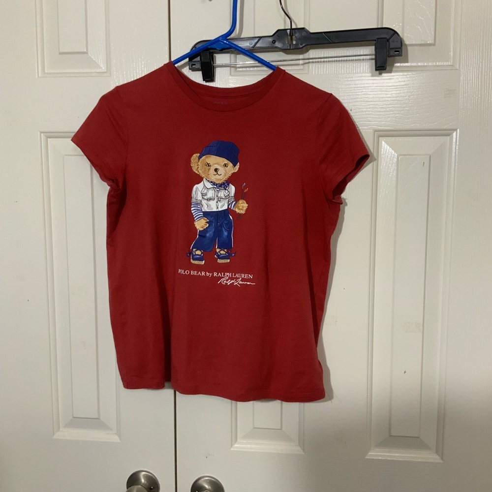 RALPH LAUREN
Kids' Cotton Logo-print T-shirt In Chili Pepper.